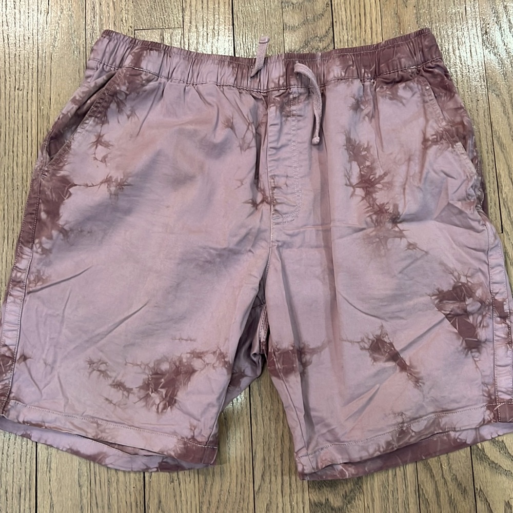 Katin Tye Dye Patio Shorts LG DRAW STRING purple